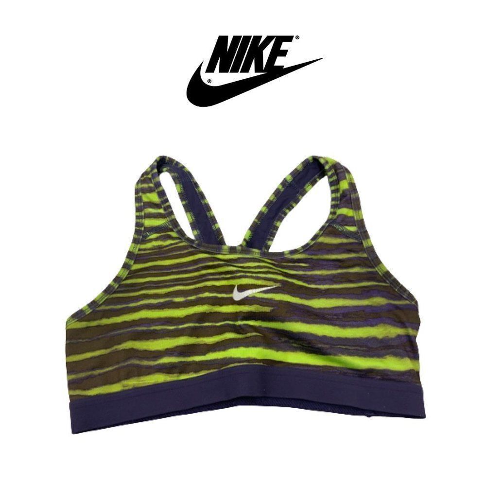 Nike Purple & Yellow Sports Bra. Sz M